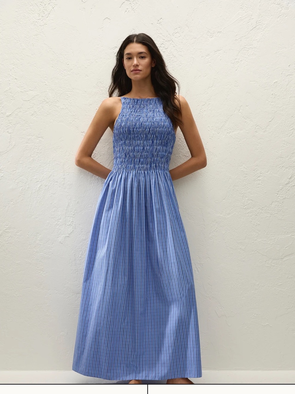 Faithfull Laia Smocked Sleeveless Cottage Core Sotto Maxi Dress Size 10